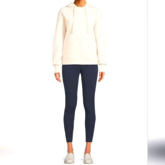 🤸‍♀️3 for 12🤸‍♂️ Jockey Essential Cotton 7/8 Classic Navy Leggings Large - Picture 1 of 5